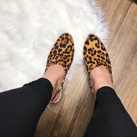 LAST PAIR size 10❗️LEOPARD VEGAN slip on mules - Picture 5 of 7